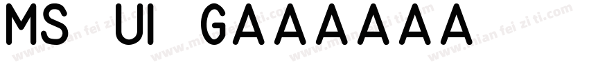 MS UI G字体转换